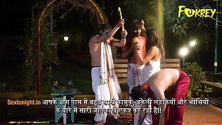 Feel raw Indian passion with a bhabhi's intense festive intimate play