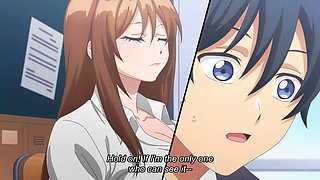 Her Big Tits Bounce Wildly as Long-Haired Anime Babe Endlessly Clicks the Mouse Cursor Over and Over in Gen
