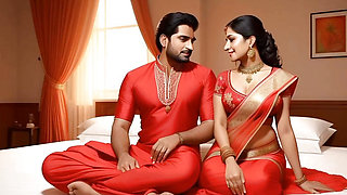 Boy behind Indian sex scene shakes his cock in front of girls