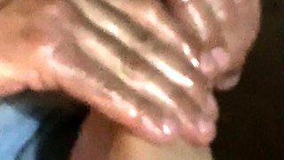 Cute teen girl enjoys foot fetish