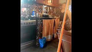 Granny Have No Clue I Am Filming Her Clean up