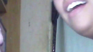 Lizeth Sucks My Cock - on Her Knees with Mouthful of Cum