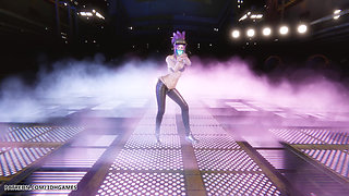 Mmd Lisa - Futw Akali Sexy Striptease League of Legends Hentai Uncensored 4K 60fps