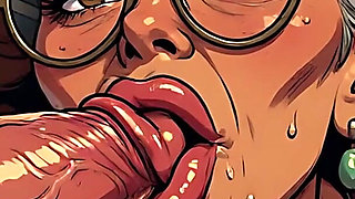 Older Women Blowjob Art