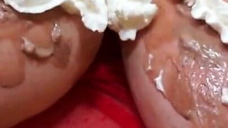 BBW face fucked in wet and messy action