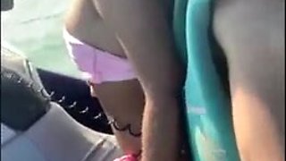 Nasty Mexican Bride Betrays Hubby on Honeymoon Excursion Boinking the Muscled Jetski Coach Humungous Weenie While Husband is Away