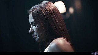 Smiling Alecia and Clemence's parasite porn