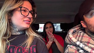 Brazilian Gas Station Hottie Ditches Job for Porn Stardom and Flashes Massive Tits in Speed Dating