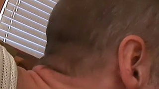 Black-haired MILF in Red Gets Licked and Fucked