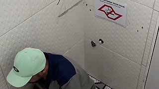 Married Nurse Cheats on Husband with Janitor in Hospital Bathroom!