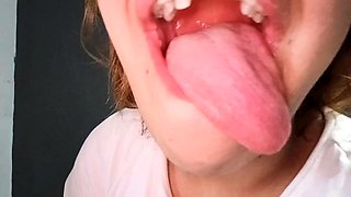 caroline honey - Exploring My Big Tongue