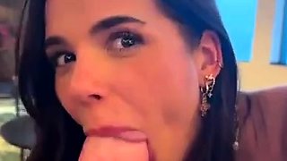 Blowjob and handjob by amateur czech babe