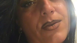 Bathroom Toilet Fetish. Lace Robe Dirty Talk and Shiny Dress Pee Close up