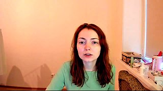 Pretty skinny small tits brunette solo webcam milf