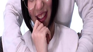 Shy Girl Shows Off Big Tits In Wild 3P - Best Japanese AV!