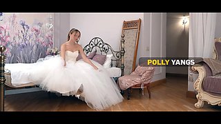 Vip4k. slutty russian bride polly yangs is having a three way right before her wedding
