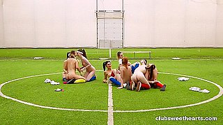 Soccer Team For A Lesbian Party (big Tits, Big Tits)