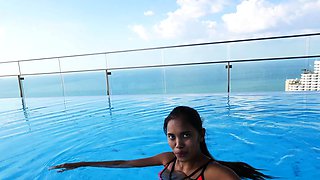 Bubble butt Thai GF first time anal fuck