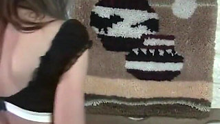 Skinny babe Dakota Day fingers pussy in cosplay