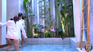 Asian Swinger Couples Swap Party - Pool Party, Girls Make Out First