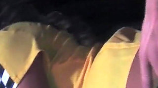 Girls in Uniform Scene-4_busty Brunette in Latex Lingerie Fucking Hard Next to the Taxi