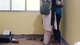 Tution Girl and Tution Teacher Doing Fucking at Store Room