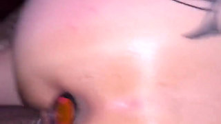 Backshots with a Butt Plug in Big Booty MILF