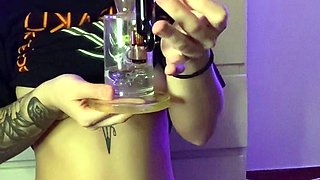 Small titted brunette amateur anal nailed at home