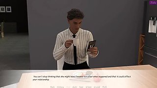 Stepbrother Fucks Wife in Office - Cheating MILF 3D Demo