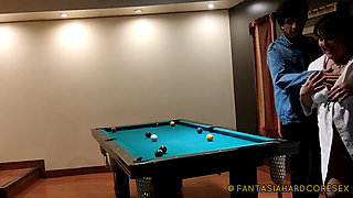 Giving My Best Friend Some Good Butt Massages After a Game of Pool Fantasiahardcoresex