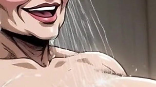 Ai Cartoon Clips with Big Tit Older Women