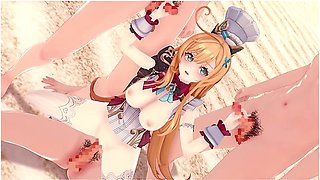 Genshin Impact Escoffieroutdoor Gangbang On The Beach. 3d Hentai Animation