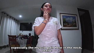I Put on My Stepsister's Nurse Outfit to Visit Patients in the Hospital and Extract Their Semen with My Pussy.