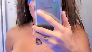 Public squirting in an airplane bathroom INSANE!!