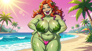 Hulking Thick Babes at the Beach