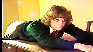 Poor teen hottie gets ass spanked on class