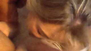 Sexy Amateur Blonde Loves to Suck Balls and Swallow All