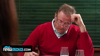 Step sisters at war: gal, aubree, and their horny stepbrother's crazy rail