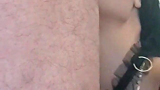 MILF with Sunglasses Gives a Blowjob and Gets a Cumshot in Her Mouth