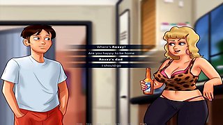 Jenny from Summertime Saga gives a milking session in this animated adventure by Misskitty2k