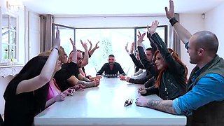 Reality Porn Ep2: Big Tits Blonde Orgy with Massive Cumshots