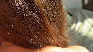 Cute Petite Stepsister Came Back From Beach Completely - Lotion Massage Turned Into Rough Sex
