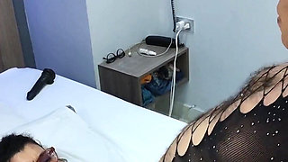 Sticking to Husband Sissy Full Video We Play with Long Dildo