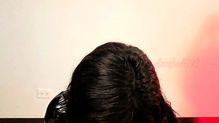 Latex Fetish Condom in My Horny Mouth, I Swallow a Toy with a Condom and Explode Semen