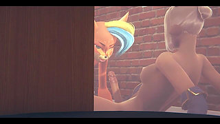 Furry Hentai - Foxy Is Fucked by Futanari Deer - Japanese Asian Manga Anime Film Game Porn