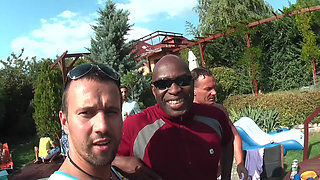 Wild Pool Party Orgy with Blondes Sucking Big Cocks