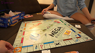 Stepbrother Fucked Me Hard to Pay off My Debts in Monopoly