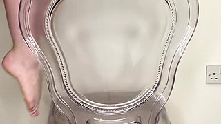 I Use My Clear Chair to Tease You with My Juicy Ass and Oil