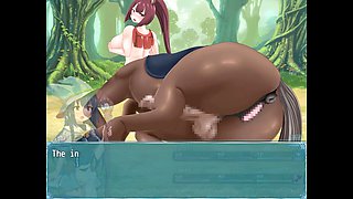 Anime monster girl with a big ass