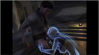 Sex With A Ghost Girl. Penis Funny Enters The Transparent Body Anime Porno